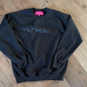 Heidi Merrick SRF PENDRY crewneck black sweatshirt - size medium